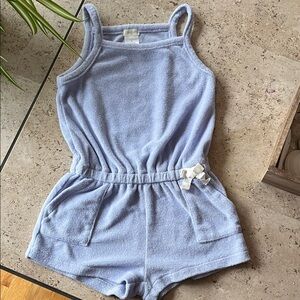 Crewcuts Light Blue Terry Romper